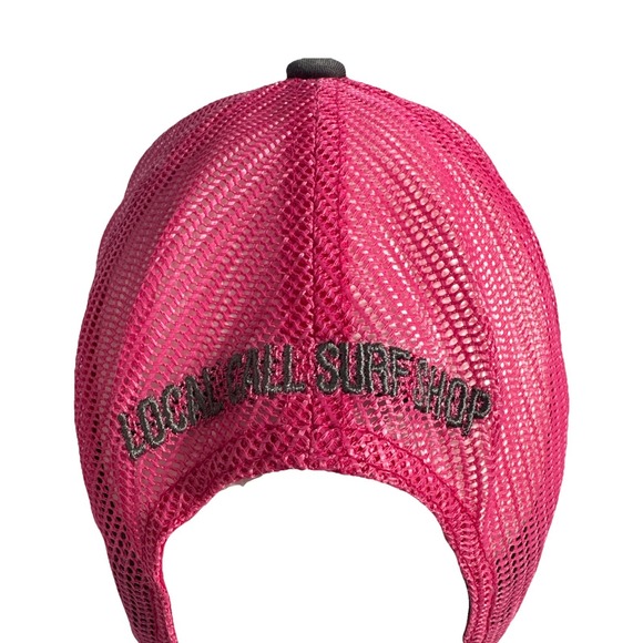 Surf Blue Dawn Patrol Performance Adjustable Snapback Mesh Hat Pink Gray - Picture 3 of 9